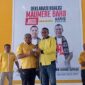 Pengukuhan Simon Subandi sebagai kader Partai Golkar di ekretariat DPD Partai Golkr Sikka beberapa waktu lalu. 