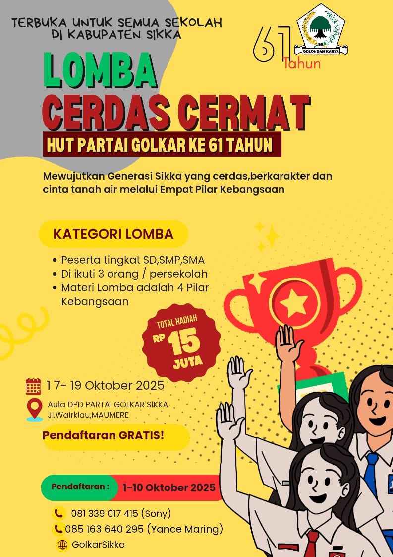 Golkar Sikka gelar lomba cerdas cermat HUT -61