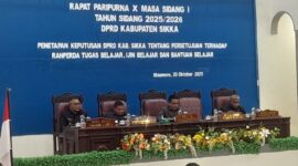 Rapat Paripurna Penetapan APBD Sikka Perubahan tahun anggaran 2025 .