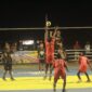 Partai kedua, Tim Kecamatan Doreng Vs Paga. Partai kedua ini dimenangkan Doreng dengan skor 3–1. Foto: Mario WP Sina. 