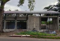 Bangunan Koperasi Merah Putih Kelurahan Wuring dalam proses penyelesaian.