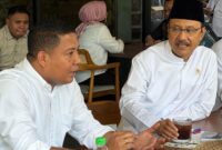 Bupati Sikka, Juventus Prima Yoris Kago saat berdialog dengan  Menteri Sosial RI, Saifullah Yusuf di Kantor Kemensos RI, Jakarta, Senin (13/4/2026).

