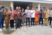 Bupati Sikka, Juventus Prima Yoris Kago saat peresmian SMPN 46 Nangahale di Kecamatan Talibura, Kabupaten Sikka, Sabtu, 3 Mei 2025 lalu. 