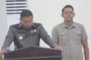 Bupati Sikka, Juventus Prima Yoris Kago saat menyampaikan keterangan resmi dalam Sidang Paripurna V Masa Sidang III DPRD Kabupaten Sikka di Gedung Lepo Kula Babong, Maumere, Senin (3/8/2026) pagi. 