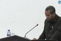 Keterangan foto: tangkapan layar video live streaming Tribun Flores rapat paripurna DPRD Sikka.
