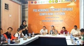 Rapat Koordinasi Satgas Penanggulangan Bencana Daerah Kabupaten Sikka dan BNPB di Kantor  BPBD Sikka, Selasa, 18/08/2026