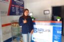 Rismawati di counter BRILink miliknya di Desa Waturia, Kecamatan Magepanda