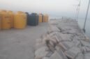 Bahan bangunan bantuan saat tiba di Pelabuhan Palue beberapa waktu lalu.