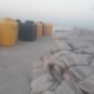 Bahan bangunan bantuan saat tiba di Pelabuhan Palue beberapa waktu lalu.